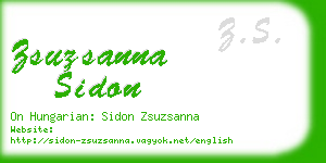 zsuzsanna sidon business card